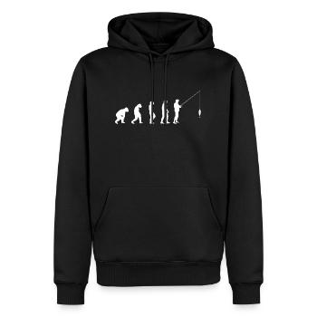 Pêche Pêcheur Pêche Pêche Hameçons de pêche - Sweat à capuche Premium bio Homme - noir - Devant - Nico (187cm)