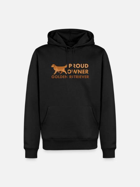 Golden Retriever Owner - Men’s Premium Organic Hoodie - black