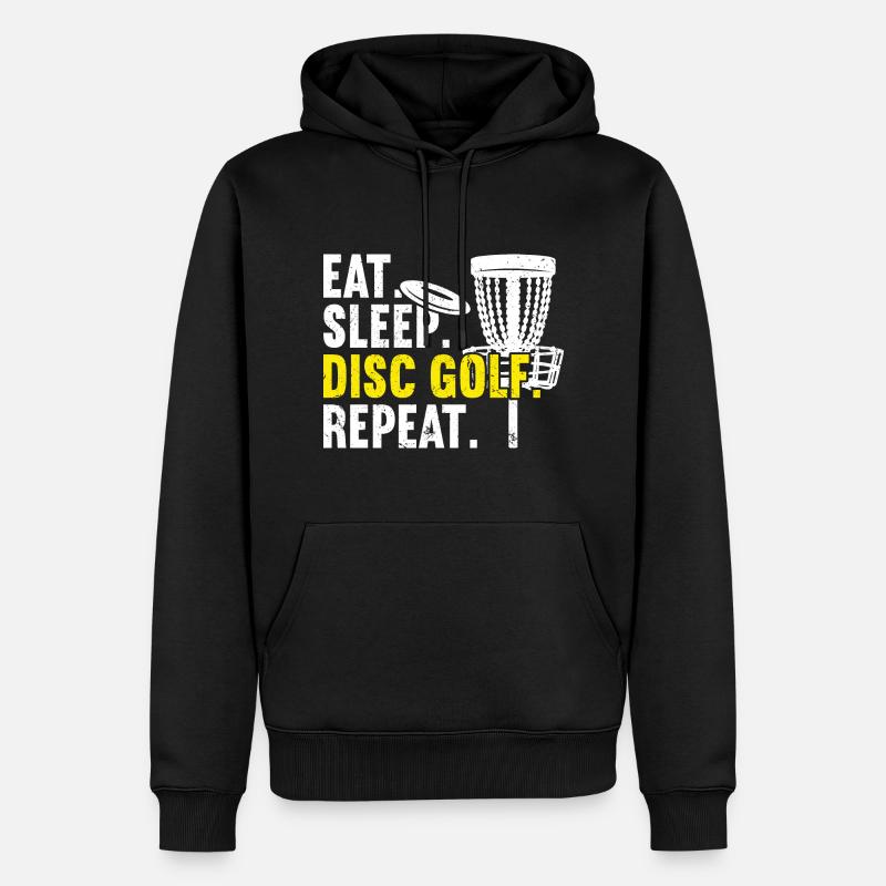 Disc Golf - Sweat à capuche Premium bio Homme - noir
