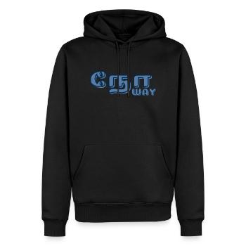 No Way - Männer Premium Bio Hoodie - Schwarz - Vorne - Nico (187cm)