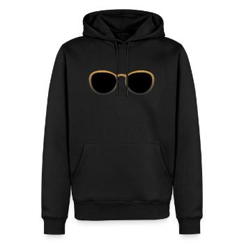 lunette de soleil or 2509 B - Sweat à capuche Premium bio Homme - noir - Devant - Nico (187cm)