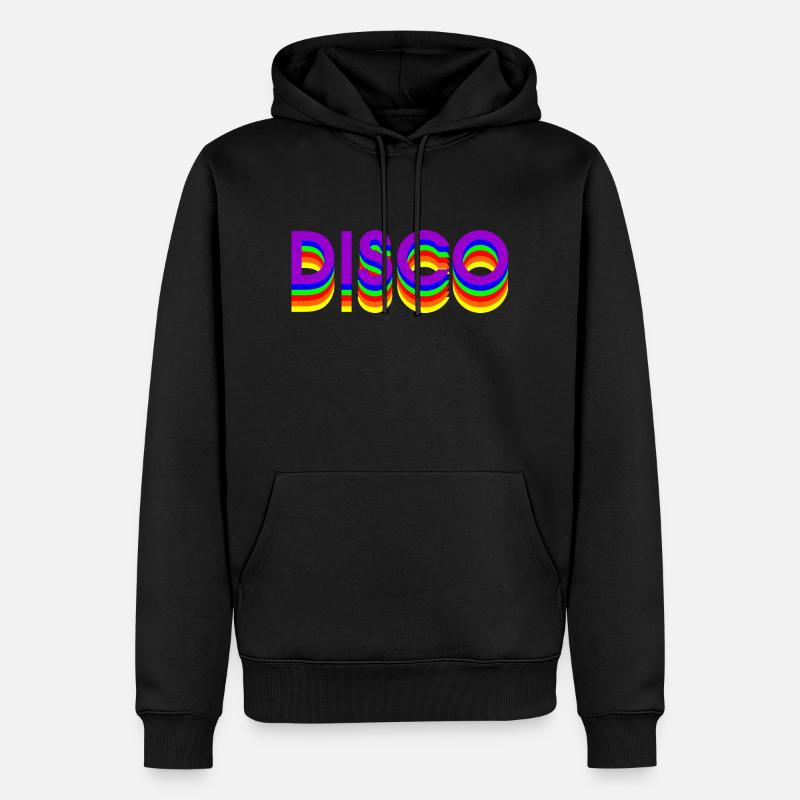DANSE DISCO des années 80 - Sweat à capuche Premium bio Homme - noir