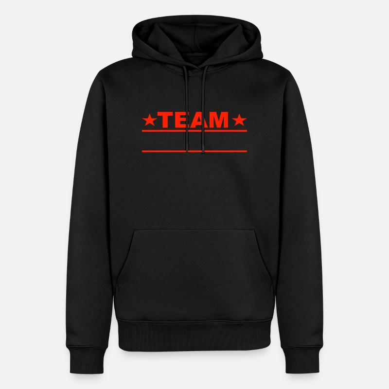 Motif d’équipe - Sweat à capuche Premium bio Homme - noir