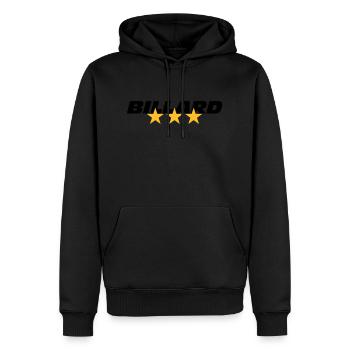 Billard - Männer Premium Bio Hoodie - Schwarz - Vorne - Nico (187cm)