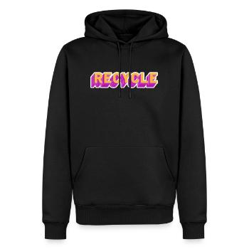 Recycle - Sweat à capuche Premium bio Homme - noir - Devant - Nico (187cm)