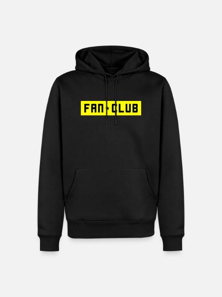 Fan Club - Sweat à capuche Premium bio Homme - noir