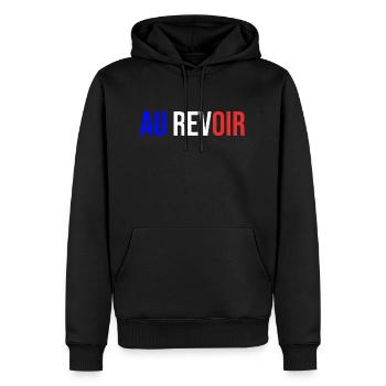 Au Revoir - Männer Premium Bio Hoodie - Schwarz - Vorne - Nico (187cm)