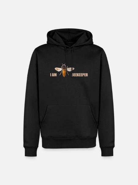 i am beekeeper - Männer Premium Bio Hoodie - Schwarz