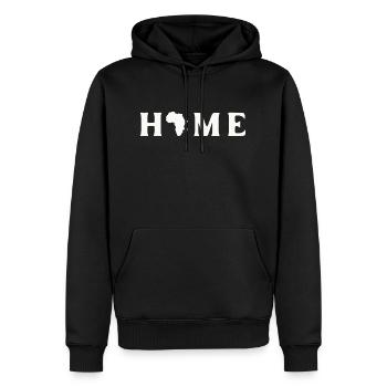 Accueil Afrilka - Sweat à capuche Premium bio Homme - noir - Devant - Nico (187cm)
