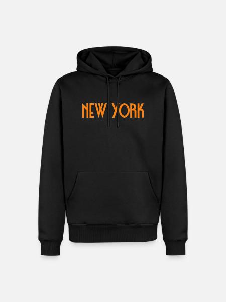 New York - Men’s Premium Organic Hoodie - black