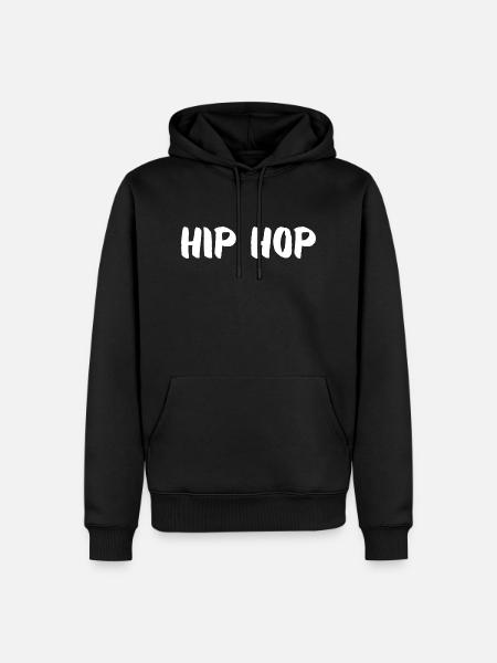T-SHIRT "HIP HOP" - Men’s Premium Organic Hoodie - black