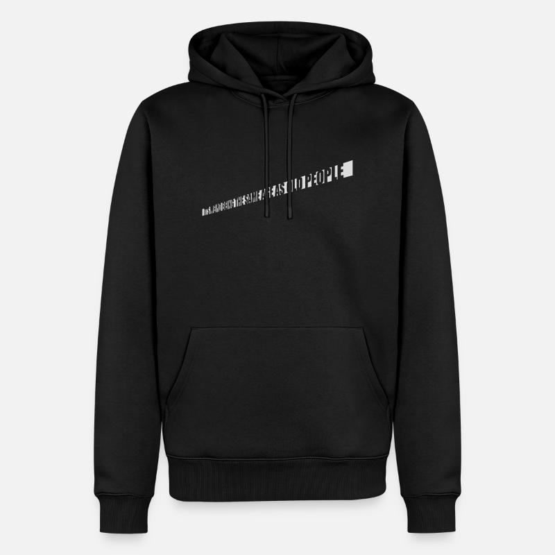 être âgé - Sweat à capuche Premium bio Homme - noir