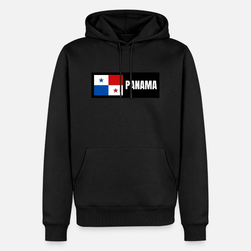 Drapeau du Panama - Sweat à capuche Premium bio Homme - noir