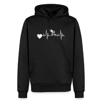 Bowling Cadeau Boule de bowling Cône Bowling bowling - Sweat à capuche Premium bio Homme - noir - Devant - Nico (187cm)