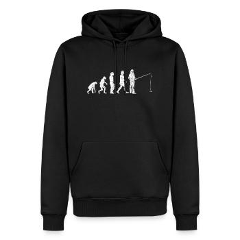 Pêche Pêche Hameçons de pêche Pêche Pêche - Sweat à capuche Premium bio Homme - noir - Devant - Nico (187cm)