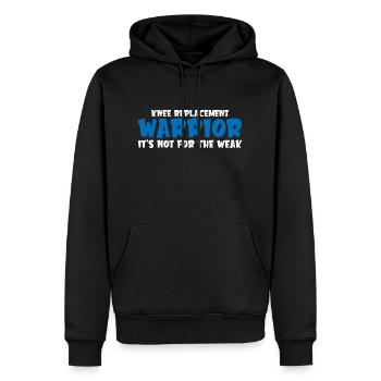 Guerrier de remplacement du genou, ce n’est pas pour les 4 faibles - Sweat à capuche Premium bio Homme - noir - Devant - Nico (187cm)