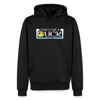 Lustig Ich gebe keine Ente Gummienten Sarkasmus - Männer Premium Bio Hoodie - Schwarz - Vorne - Nico (187cm)