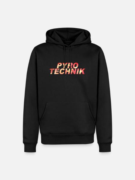 PYROTECHNIK - Männer Premium Bio Hoodie - Schwarz