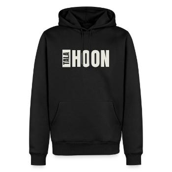 Talahoon Sign bright - Männer Premium Bio Hoodie - Schwarz - Vorne - Nico (187cm)
