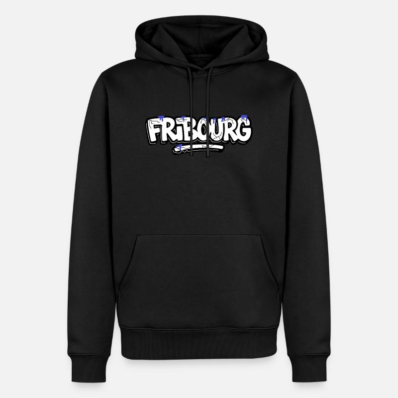 Fribourg Ultra - Männer Premium Bio Hoodie - Schwarz