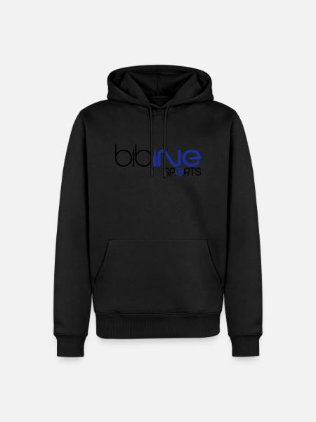 bibine sports - Sweat à capuche Premium bio Homme - noir