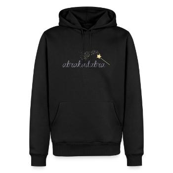 Abrakadabra - Männer Premium Bio Hoodie - Schwarz - Vorne - Nico (187cm)