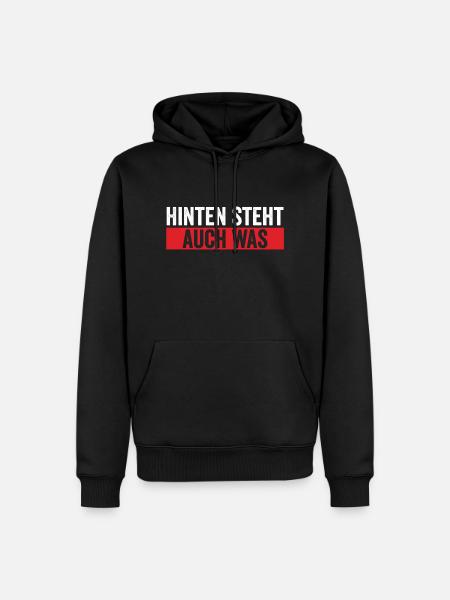 auch as - Männer Premium Bio Hoodie - Schwarz