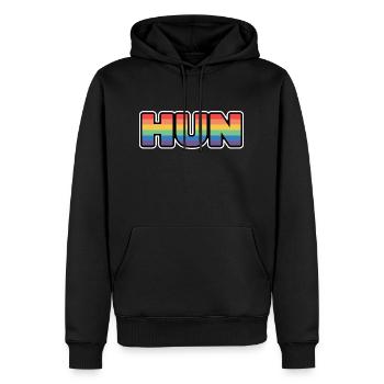 HUN Ungarn Magyarország LGBTQIA - Männer Premium Bio Hoodie - Schwarz - Vorne - Nico (187cm)