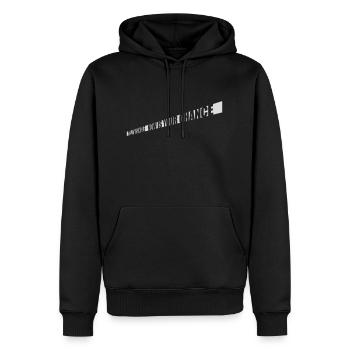 single now your chance - Männer Premium Bio Hoodie - Schwarz - Vorne - Nico (187cm)