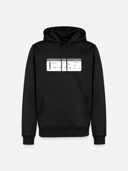 Boarding Pass Business Class - Men’s Premium Organic Hoodie - black