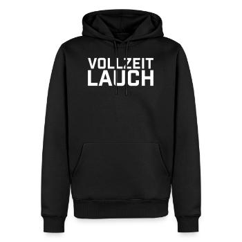Full-time leeks - Men’s Premium Organic Hoodie - black - Front - Nico (187cm)