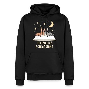 Offizielles Schlafshirt Esel - Männer Premium Bio Hoodie - Schwarz - Vorne - Nico (187cm)