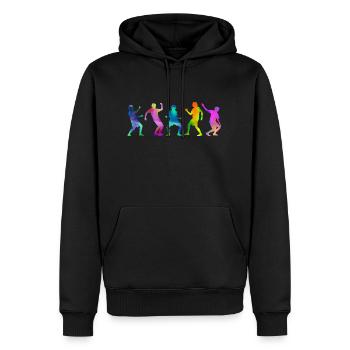 dance - Männer Premium Bio Hoodie - Schwarz - Vorne - Nico (187cm)
