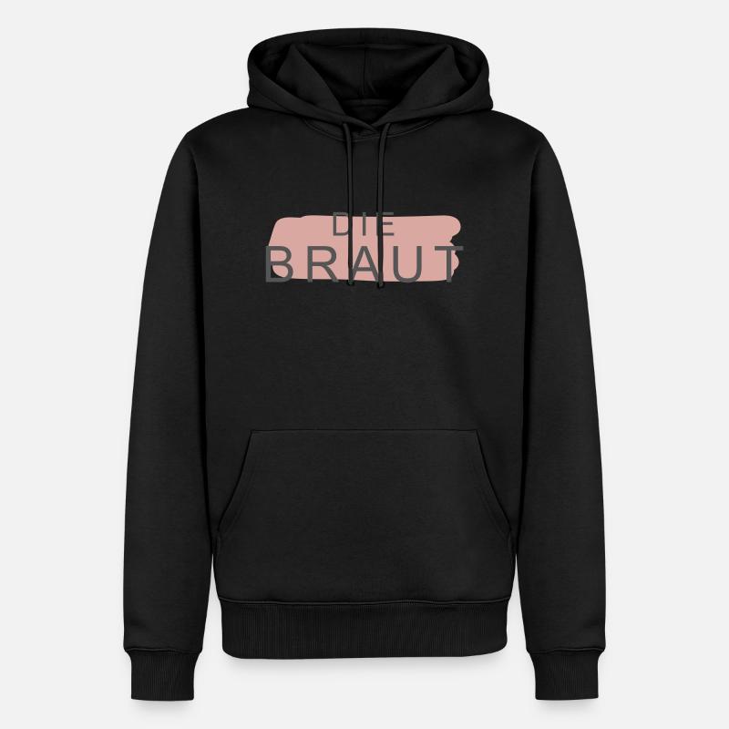 Die Braut - Männer Premium Bio Hoodie - Schwarz
