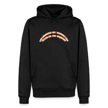 Legenden werden nicht geboren - Männer Premium Bio Hoodie - Schwarz - Vorne - Nico (187cm)