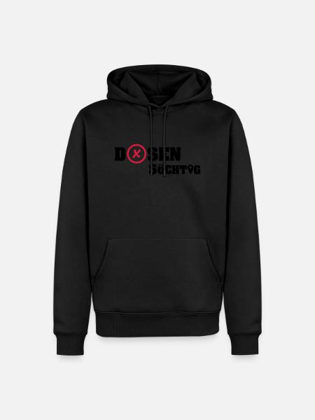 Geocacher: Dosensüchtig - Männer Premium Bio Hoodie - Schwarz