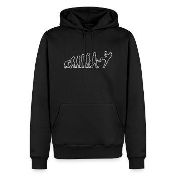 Handballspieler Handballfan Handball Handballteam - Männer Premium Bio Hoodie - Schwarz - Vorne - Nico (187cm)
