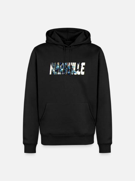 Marseille stylized comic book design - Men’s Premium Organic Hoodie - black