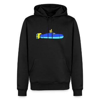 U-Boot Unterseeboot Tauchgang Tauchboot Kapitän - Männer Premium Bio Hoodie - Schwarz - Vorne - Nico (187cm)