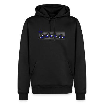 Backspin - Männer Premium Bio Hoodie - Schwarz - Vorne - Nico (187cm)