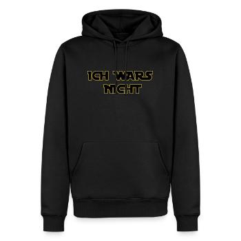 Ich Wars Nicht Geschenkidee - Männer Premium Bio Hoodie - Schwarz - Vorne - Nico (187cm)