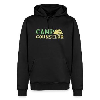 Tent Camp Manager Summer Camp - Men’s Premium Organic Hoodie - black - Front - Nico (187cm)