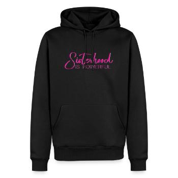 Sisterhood is Powerful 10 - Männer Premium Bio Hoodie - Schwarz - Vorne - Nico (187cm)