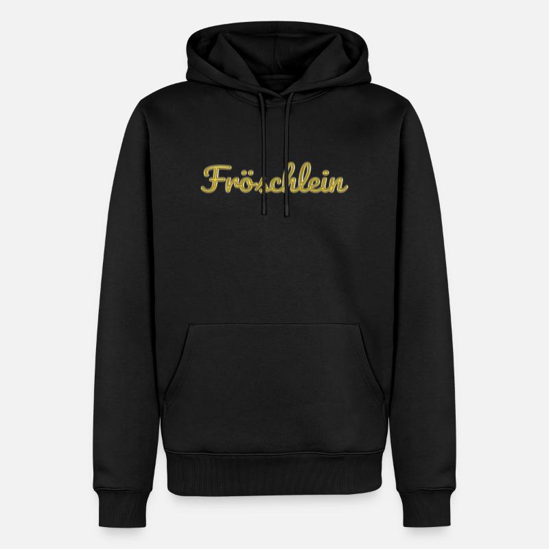 Fröschlein - Sweat à capuche Premium bio Homme - noir