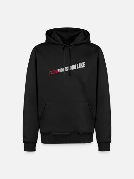 What Winners Look Like - Männer Premium Bio Hoodie - Schwarz