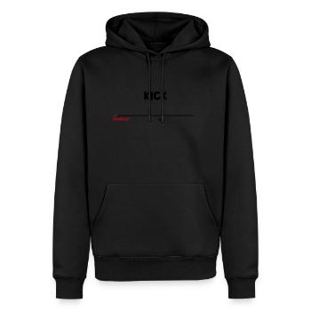 Synthesizer Kick Drum Synth DAW Transient Tail - Men’s Premium Organic Hoodie - black - Front - Nico (187cm)