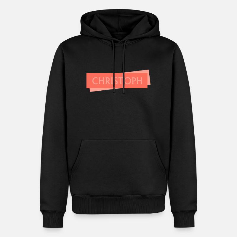 Christoph - Sweat à capuche Premium bio Homme - noir