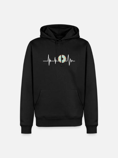 Lifeline and Donut - Men’s Premium Organic Hoodie - black