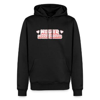 Muttertag Geschenk Mutterliebe Ist Endlos Mama - Männer Premium Bio Hoodie - Schwarz - Vorne - Nico (187cm)