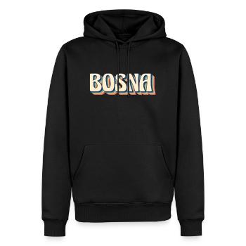 Balkan Papa bosnien serbien kroatien montenegro kosovo - Männer Premium Bio Hoodie - Schwarz - Vorne - Nico (187cm)